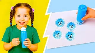 🎨😱 BRIGHT COLORS + CUTE CRAFTS! Painting Tricks You'll LOVE 🫵🔥💖