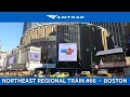 Amtrak Northeast Regional Train 66 to Boston Boarding Call Announcements at New York Penn Station