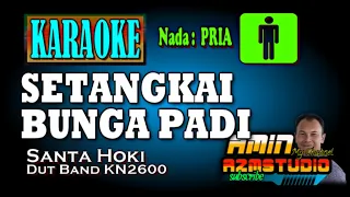 Download SETANGKAI BUNGA PADI || Santa Hoky || KARAOKE Nada PRIA MP3