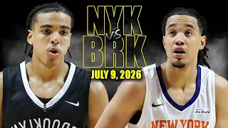 New York Knicks vs Brooklyn Nets Full Game Highlights - July 10 2026 NBA Summer League