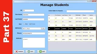 JAVA - Student Information System Project In Java Using NetBeans With Source Code Part 37