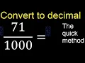 Convert to decimal How To Convert Decimals to Fractions