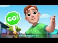 Green Light Go! Red Light Stop! | Fun Sing Along Songs by Little Angel Playtime