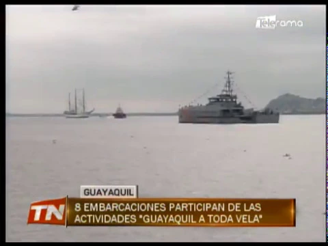 8 embarcaciones participan de las actividades Guayaquil a toda vela