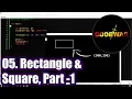 05 How to draw Rectangle and Square using graphics h Rect Part 1 CodeWar