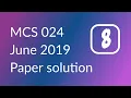 RMI Architecture of RMI and JavaBeans MCA MCS 024 Jun 19 paper solution PART 8