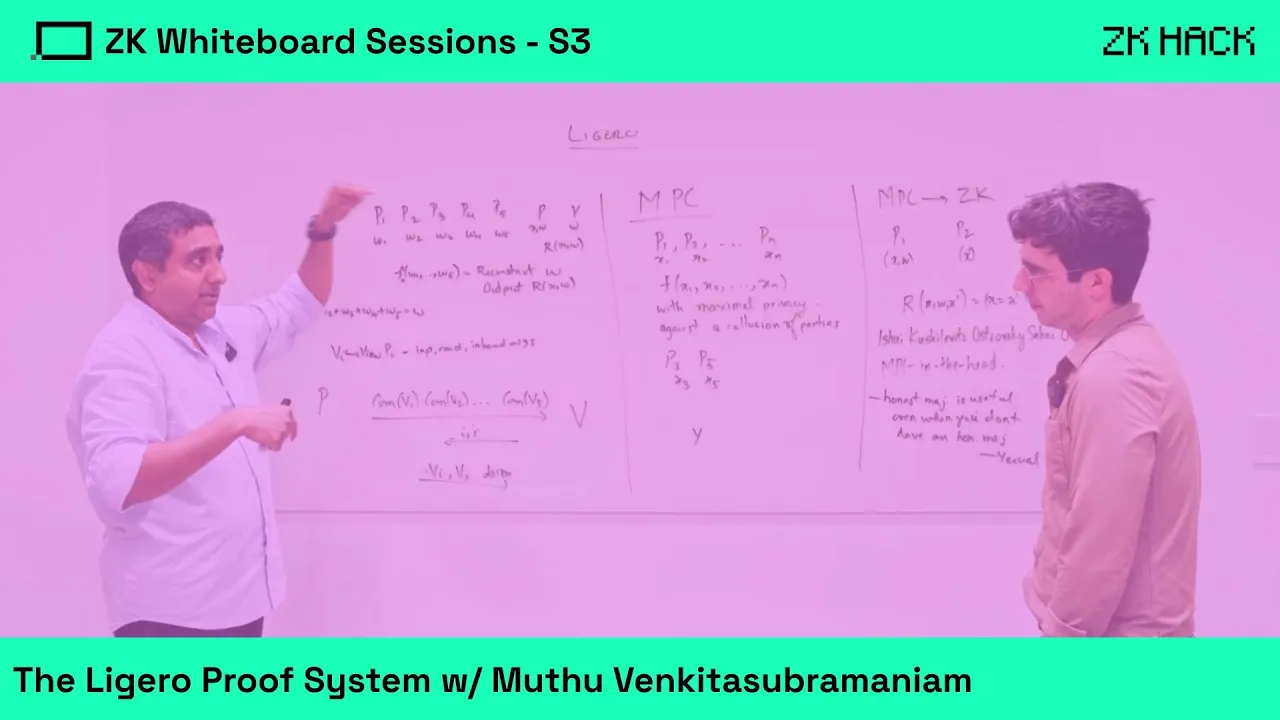 ZK Whiteboard Sessions - S3M5: The Ligero Proof System, w/ Muthu Venkitasubramaniam