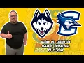 UConn vs Creighton 25 Free College Basketball Picks and Predictions NCAAB Pick