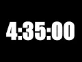 4 HOUR 35 MINUTE TIMER 275 MINUTE COUNTDOWN TIMER LOUD ALARM
