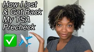 Story-time How I got my TSA Precheck back after suspension and how you possibly can too