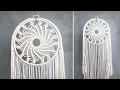 DIY Circular Macrame Wall Hanging SUN Dreamcatcher