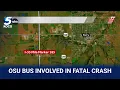 Source Oklahoma State softball team s bus involved in deadly crash on I-35 in Noble County
