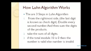 Luhn Algorithm