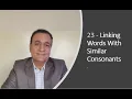 23 Linking Words With Similar Consonants