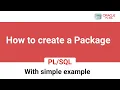 PLSQL Package specification Body with simple example