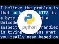 Write to UTF-8 file in Python