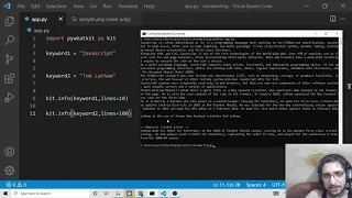 Python 3 Script to Scrape Wikipedia API Articles For Keyword or Term Using pywhatkit Library