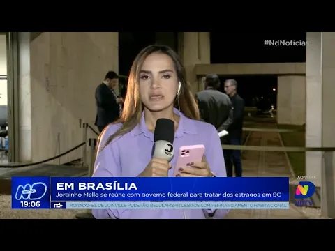 Em Brasília: Jorginho Mello se reúne com governo federal para tratar dos estragos em SC