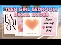 TEEN GIRL BEDROOM DECAL PAINTING CODES For Berry Avenue And Bloxburg