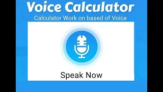 Voice Input Based Simple Calculator using PYTHON