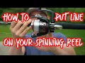 How to Put Line On A Spinning Reel STEP-BY-STEP GUIDE How To Spool A Spinning Reel