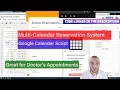 Multi-Calendar Reservation App for Google Calendars - Google Apps Scripts API Add On