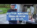 Our Gutter Machine and how we make gutters