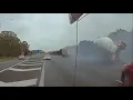 Dashcam vision shows serious collision on the Bruce Highway