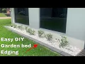 How to make a garden bed edging - Easy DIY