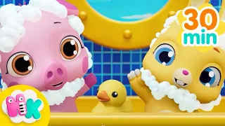 🛁 ¡Hora del Baño! 🧼🫧 Canciones Divertidas para Niños | HeyKids Canciones Infantiles