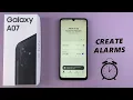 Samsung Galaxy A07 How To Set Alarm