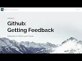 Github Getting Feedback