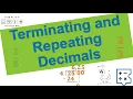 Terminating and Repeating Decimals Math 7 Simplifying Math