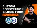 How To Make Custom Registration And Login Forms In WordPress 2026 Updated URM Plugin