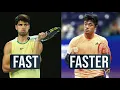 The Only Time Alcaraz Faced A Player FASTER Than Him Carlos Alcaraz vs Yibing Wu Shanghai 2024