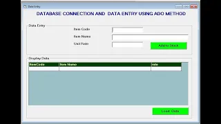 Visual Basic 6 0 with MS Access Database using ADO Method