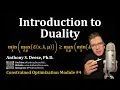 Intro to Duality for Constrained Optimization