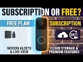 Blink Doorbell - Subscription Vs Free Plan