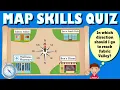 Map Skills Quiz for Kids Cardinal and Ordinal Directions