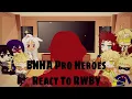 BNHA Pro Heroes React To RWBY RWBY Red Trailer Gacha Club Part Original Idea