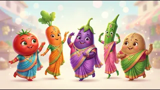 सब्ज़ी गीत 🎶 | Veggie Dance Song for Kids #kidssongs #vegetables #kids #fun