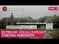 Exterior Corona Render 1 6 Photoshop Matte painting - Architectural Visualization