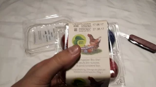 Painted eggs for sale in Switzerland – No they’re not chocolate!