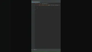 JAVA CODE TO PRINT HELLO WORLD