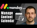How to Manage Content Creation with Content Calendar Template monday com 2025 Marketing Workflow