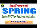 Java Framework tutorial Spring C View Resolvers Application Onlineit tutorials