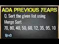 Sort the given list using Merge sort - 70 80 40 50 60 12 35 95 10