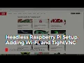 Headless Raspberry Pi Setup with Wi-Fi and VNC Server