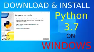 How to install Python 3 7 on Windows 10 - 64 bit Download Install Python 3 7