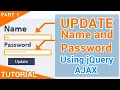 Update Name password and Profile picture using jQuery AJAX PHP and Mysqli Part 01